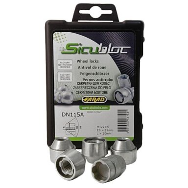 AEZ Security Nuts Sicubloc M12x1.25 60° (ZDN215)