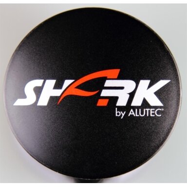 Alutec Wheel Cap 60mm Black with Silver lettering N23 9N23SHARK-SW