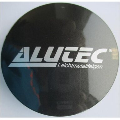 Alutec Wheel Cap 60mm Graphite with Silver lettering N23 9N23ALUTEC-GRA