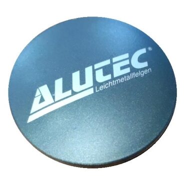 Alutec Wheel Cap 60mm Matt Graphite with Silver lettering N23 9N23ALUTEC-M-GRA