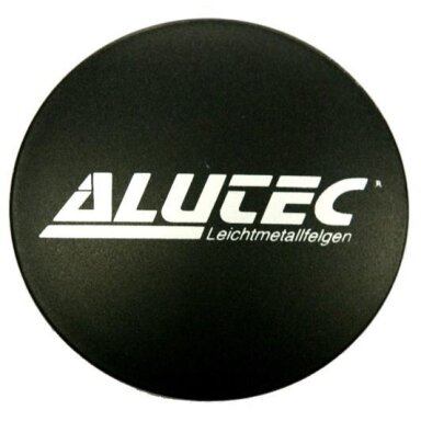 Alutec Wheel Cap 68.5mm Black with Silver lettering N37 9N37ALUTEC-SW-MATT