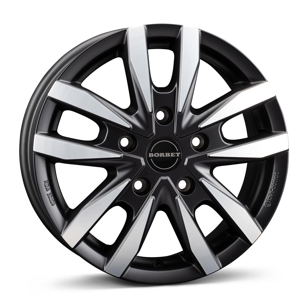Borbet CW5 black polished matt 6x16 5x130 ET68 CB78,1 60° 1400 kg 497706 Borbet CW5 black polished matt 6x16 5x130 ET68 CB78,1 60° 1400 kg 497706