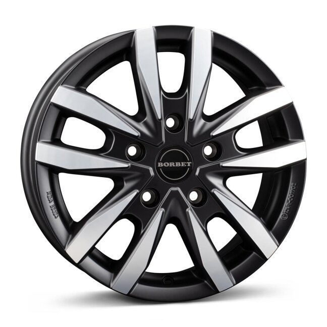 Borbet CW5 black polished matt 6,5x16 5x120 ET60 CB65,1 R13 1260 kg 497457 Borbet CW5 black polished matt 6,5x16 5x120 ET60 CB65,1 R13 1260 kg 497457