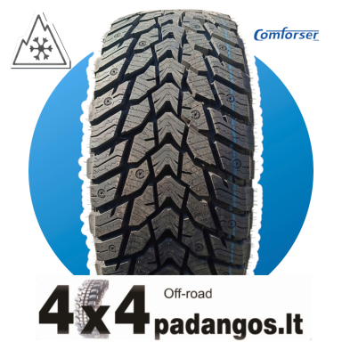 Comforser 255/60R19 118/115R WINTER PRO BLIZZARD for left car side studded 3PMSF