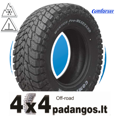 Comforser 255/60R19 118/115R WINTER PRO BLIZZARD for right car side studded 3PMSF