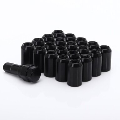 JR Nuts Imbus Black M12x1.5x32 20mm 60° 20 pcs + Key (LN1215KBK)