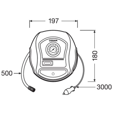 Kompresorius 12V Osram