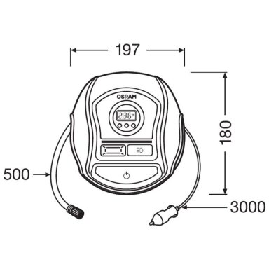 Kompresorius 12V Osram
