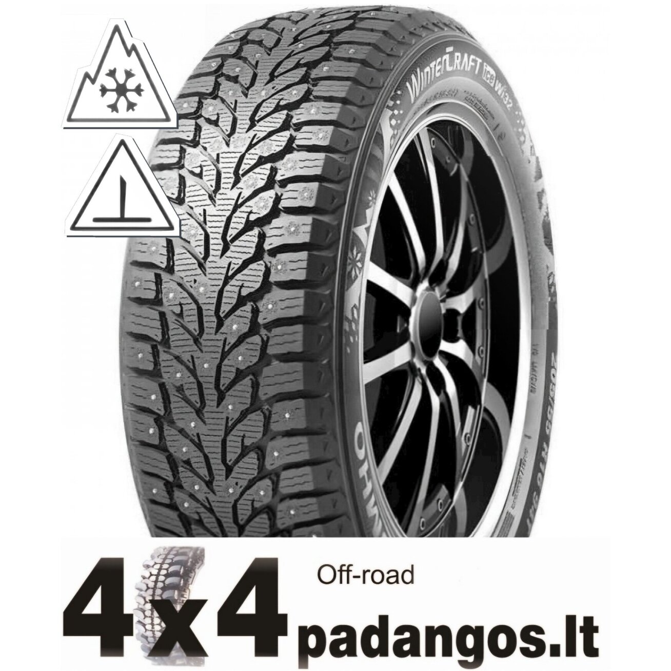 Kumho 215/65R17 103T WI32 XL studded (FS) 3PMSF Kumho 215/65R17 103T WI32 XL studded (FS) 3PMSF