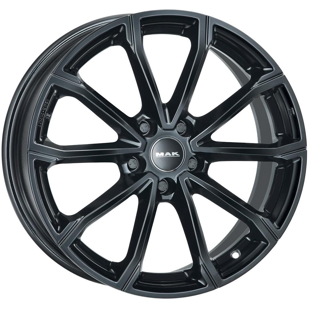 MAK Davinci Gloss Black 6,5x17 5x114.3 ET40 CB60,1 Flat 810 kg F6570BRGB40FP2X