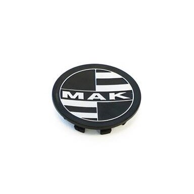 MAK Wheel Cap 8010002800 C015 75mm Matt Black (Equivalent to Porsche OE Cap)