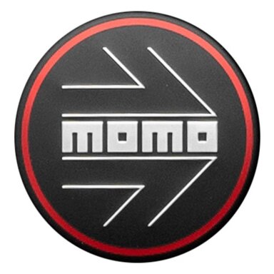 Momo Wheel Cap CAP KG-018RA 60mm Arrow Matt Black Red Circle SPCAPACMBCEL