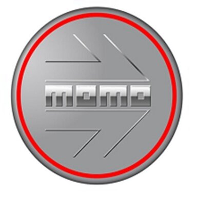 Momo Wheel Cap CAP KG-018RJ 60mm Arrow Matt Titan Silver Red Circle SPCAPACMTCEL