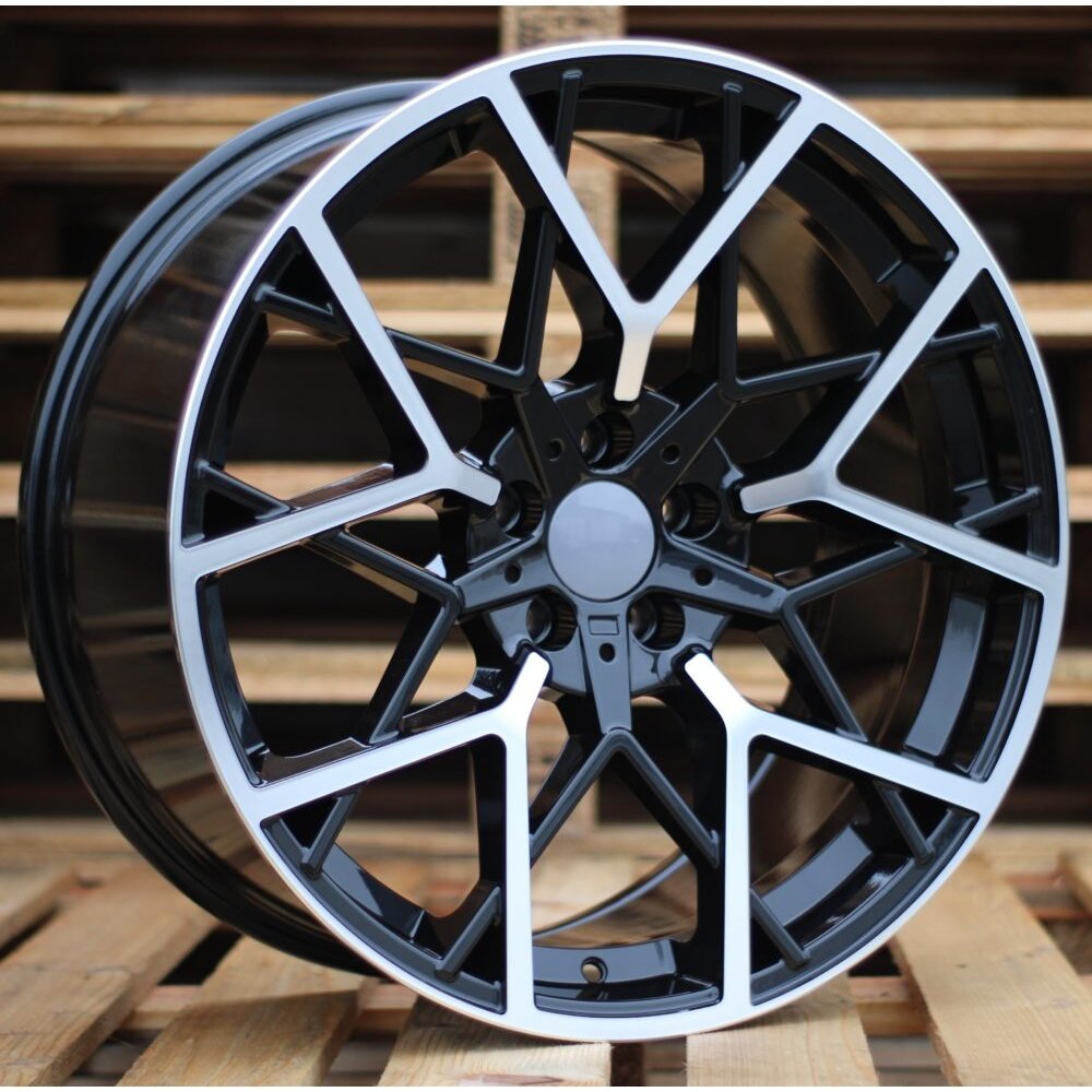 R19x9.5 5X120 ET 40 72.6 B1383 Black Polished (MB) For BMW (Z2+P2) Rear+Front R19x9.5 5X120 ET 40 72.6 B1383 Black Polished (MB) For BMW (Z2+P2) Rear+Front