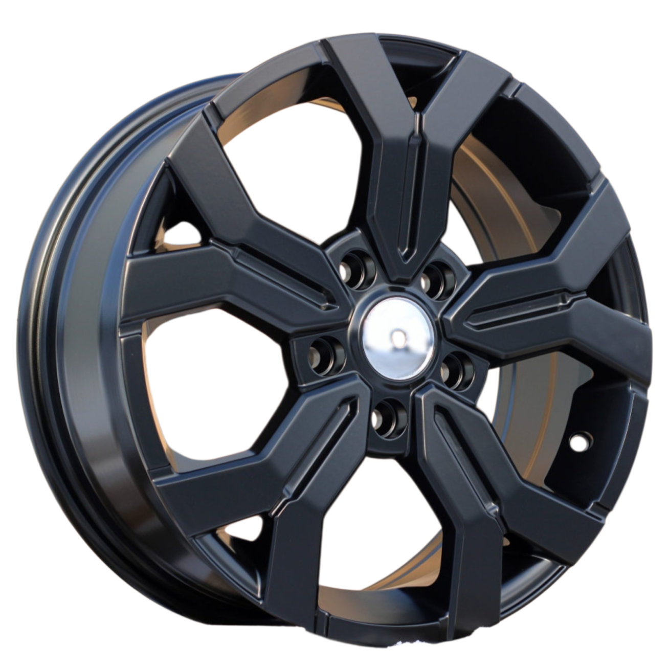 R15x6.5  4X100  ET  40  60.1  B1110  Black Half Matt (BLHM)  For DACIA  (K4)  (NEW Model)