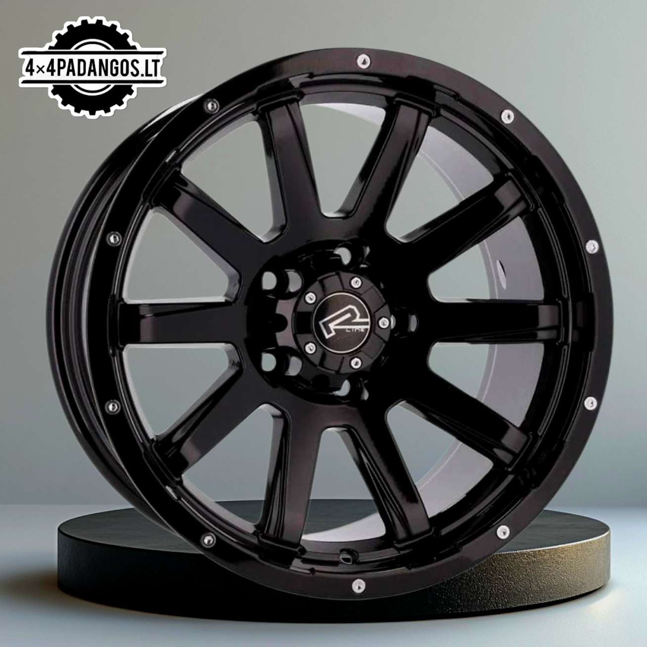 R17x9 5X139.7 ET 0 110.1 A1302 Black (BL) For 4X4 (R) R17x9 5X139.7 ET 0 110.1 A1302 Black (BL) For 4X4 (R)