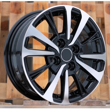 R14x5.5  4X100  ET  40  54.1  B1846  Black Polished (MB)  For TOYOT  (Z4)