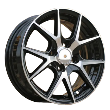 R14x5.5  4X100  ET  43  60.1  B1795  Black Polished (MB)  For RACIN  (Z2)