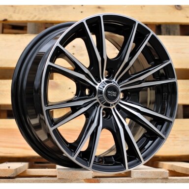 R14x6  4X100  ET  38  60.1  B5199  Black Polished (MB)  For RACIN  (Z4+L1)