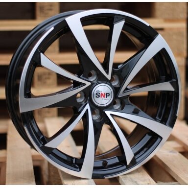 R14x6 4X100 ET 40 60.1 BK575 Black Polished (MB) For RACIN (R) R14x6 4X100 ET 40 60.1 BK575 Black Polished (MB) For RACIN (R)