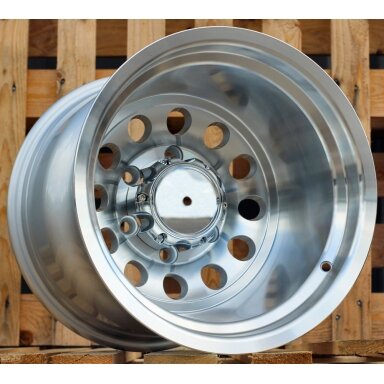 R15x12  6X139.7  ET  M72  110.1  B1495  Polished Silver (MS)  For 4X4  (P1)