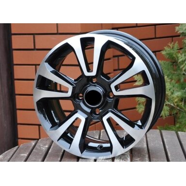 R15x6  4X100  ET  40  56.6  5078  Black Polished+Powder Coating (MBPC)  For OPEL  (L4)