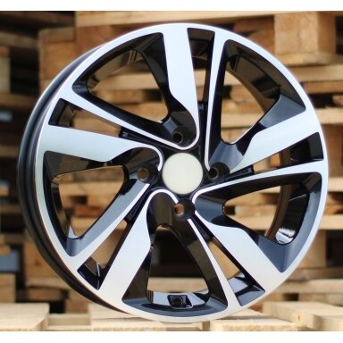 R15x6 4X100 ET 46 54.1 BK813 Black Polished (MB) For HYUND (R) R15x6 4X100 ET 46 54.1 BK813 Black Polished (MB) For HYUND (R)