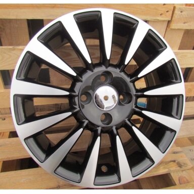 R15x6  4X98  ET  35  58.1  BK743  Black Polished (MB)  For FIAT  (R)