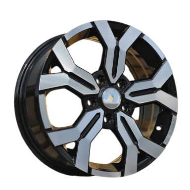 R15x6.5  4X100  ET  40  60.1  B1110  Black Polished (MB)  For DACIA  (K4+L5)  (NEW Model)