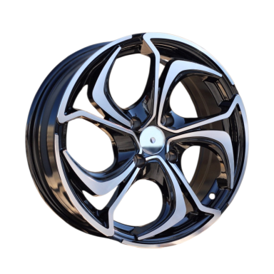 R15x6.5 4X100 ET 40 60.1 BY980 (LU1235) Black Polished (MB) For RACIN (Z5) R15x6.5 4X100 ET 40 60.1 BY980 (LU1235) Black Polished (MB) For RACIN (Z5)