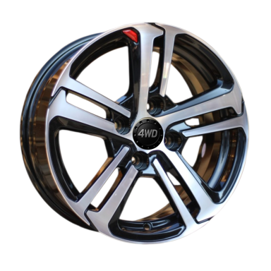 R15x6.5  4X108  ET  25  65.1  A5017  (BK5447)  Black Polished (MB)  For CITRO  (L2+R+K4)
