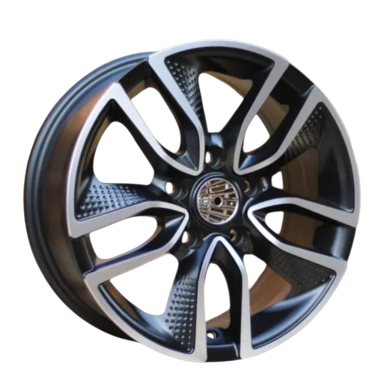 R15x6.5  5X112  ET  45  66.6  B5087  Black Polished Half Matt (MBHM)  For RACIN  (R)