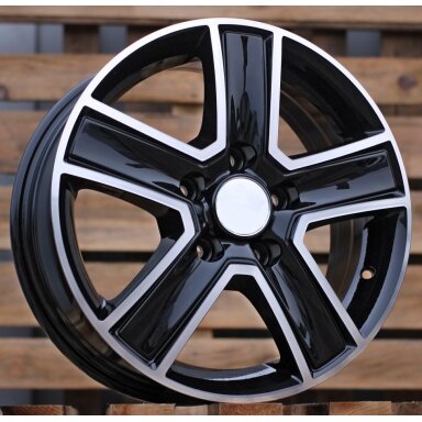 R15x6.5 5X160 ET 58 65.1 BK473 Black Polished (MB) For FORD (D1+R) (4x4 (max 1250kg)) R15x6.5 5X160 ET 58 65.1 BK473 Black Polished (MB) For FORD (D1+R) (4x4 (max 1250kg))