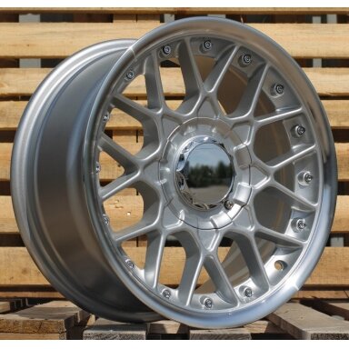 R15x7 8X100/114 ET 25 73.1 HX025 (LU1879) Silver+Polished Lip (SP) For HAXER (R) R15x7 8X100/114 ET 25 73.1 HX025 (LU1879) Silver+Polished Lip (SP) For HAXER (R)