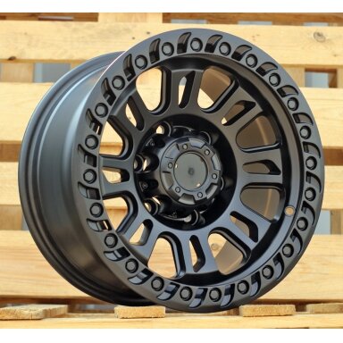 R15x8  6X139.7  ET  0  110.1  A8916  Black Half Matt (BLHM)  For 4X4  (P)