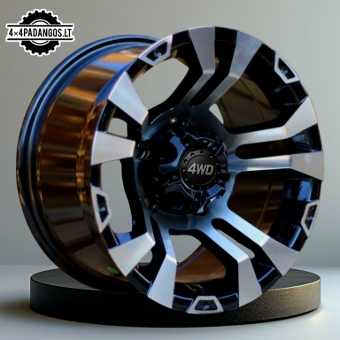 R15x8 6X139.7 ET M10 110.1 BK859 Black Polished (MB) For 4X4 (R) R15x8 6X139.7 ET M10 110.1 BK859 Black Polished (MB) For 4X4 (R)