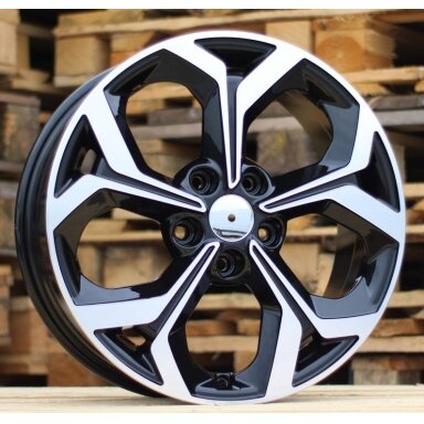 R16x6 5X114.3 ET 46 67.1 FE175 Black Polished (MB) For KIA (Z5) R16x6 5X114.3 ET 46 67.1 FE175 Black Polished (MB) For KIA (Z5)