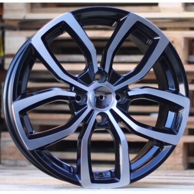 R16x6.5  4X100  ET  38  60.1  B5711  Black Polished (MB)  For RENAU  (L3)