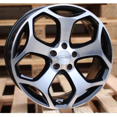 R16x6.5 5X108 ET 50 63.4 BK871 Black Polished (MB) For FORD (R+K4) R16x6.5 5X108 ET 50 63.4 BK871 Black Polished (MB) For FORD (R+K4)