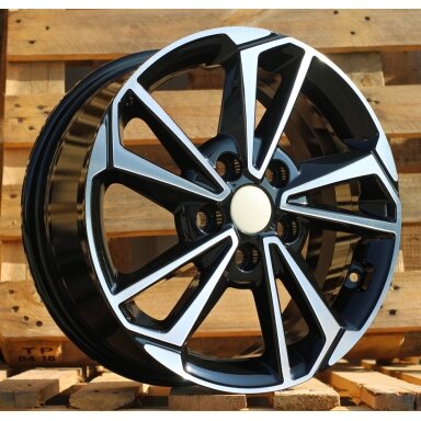 R16x6.5  5X114.3  ET  50  67.1  B1134  Black Polished (MB)  For KIA  (L1)