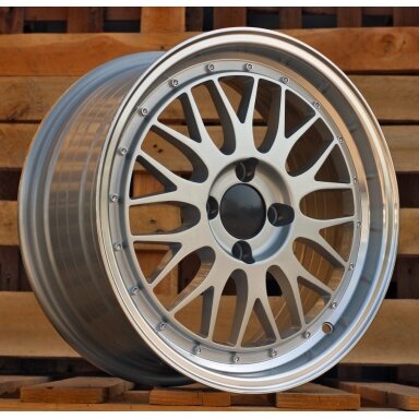 R16x7 4X100 ET 35 67.1 A1025 (3S215) Silver+Polished Lip (SP) For RACIN (D4) (HYBRID FORGED Style BBS) R16x7 4X100 ET 35 67.1 A1025 (3S215) Silver+Polished Lip (SP) For RACIN (D4) (HYBRID FORGED Style BBS)