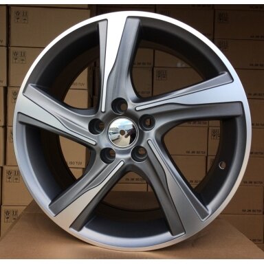 R16x7 5X108 ET 46 67.1 BY115 (DW5080) Grey Polished (MG) For VOLVO (P1) R16x7 5X108 ET 46 67.1 BY115 (DW5080) Grey Polished (MG) For VOLVO (P1)