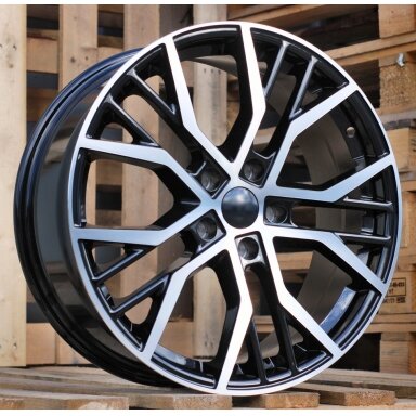 R16x7  5X112  ET  45  57.1  BK713  Black Polished (MB)  For VW  (R)