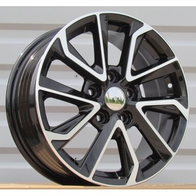R16x7 5X114.3 ET 40 60.1 FE177 (BY2038) Black Polished (MB) For TOYOT (Z1) R16x7 5X114.3 ET 40 60.1 FE177 (BY2038) Black Polished (MB) For TOYOT (Z1)