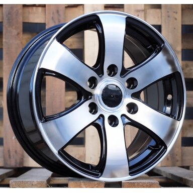 R16x7  5X118  ET  50  71.1  BK747  Black Polished (MB)  For OPEL  (R)  (4x4 (max 1400kg))