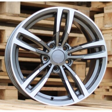 R16x7 5X120 ET 40 72.6 BK855 (BY1121) Grey Polished (MG) For BMW (Z3) R16x7 5X120 ET 40 72.6 BK855 (BY1121) Grey Polished (MG) For BMW (Z3)