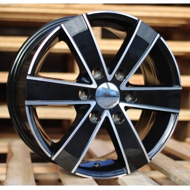 R16x7 6X130 ET 60 84.1 BK474 Black Polished (MB) For MER (R) (4x4 (max 1250kg)) R16x7 6X130 ET 60 84.1 BK474 Black Polished (MB) For MER (R) (4x4 (max 1250kg))