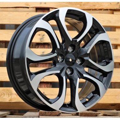 R17x6.5 4X100 ET 45 60.1 L1650 Black Polished (MB) For RACIN (P1) R17x6.5 4X100 ET 45 60.1 L1650 Black Polished (MB) For RACIN (P1)