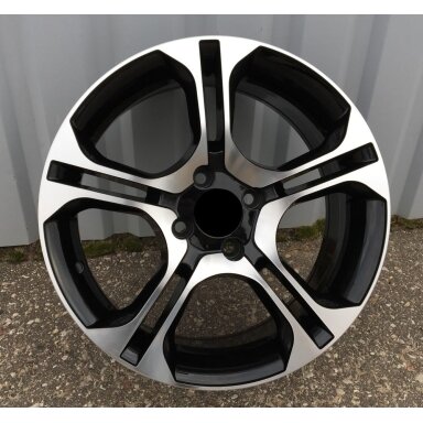 R17x7 4X100 ET 42 60.1 BK875 Black Polished+Powder Coating (MBPC) For RENAU (D1) R17x7 4X100 ET 42 60.1 BK875 Black Polished+Powder Coating (MBPC) For RENAU (D1)