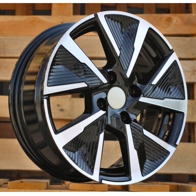 R17x7  4X108  ET  32  65.1  B5906F  Black Polished (MB)  For PEUG  (L6+L4)  (Full Spokes)